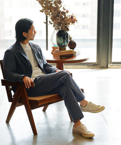 チャコールグレー MODEL : SHUNTARO 174cm 66kg Lsize