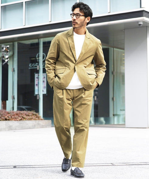 撥水セミワイドパンツ