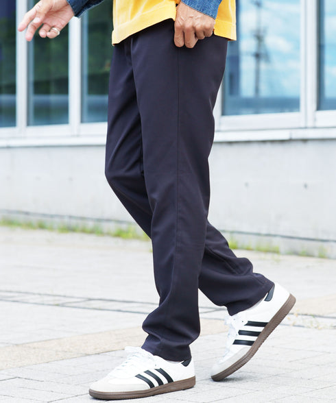 ポリツイルテーパードパンツ