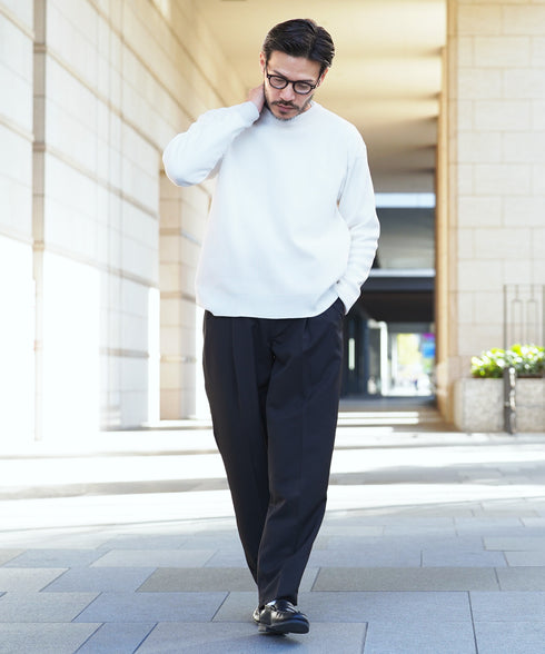 ポリツイルセミワイドパンツ