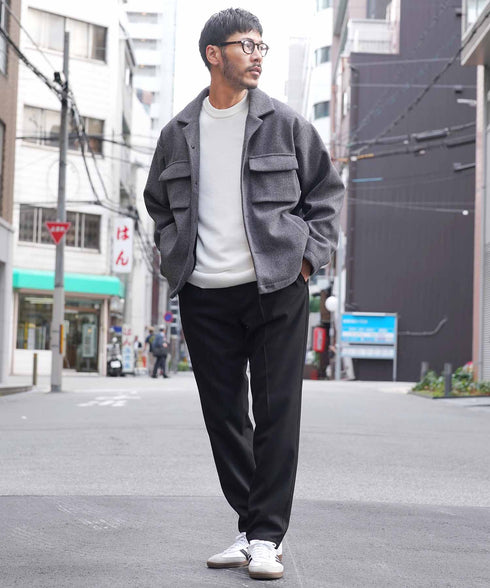 ミックスグレー MODEL : GO 180cm 66kg Lsize
