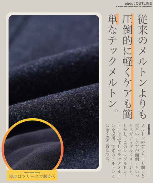 テックメルトン裏フリースジャケット