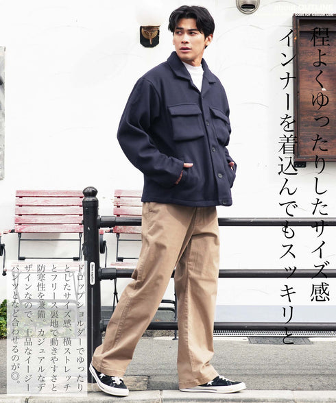 テックメルトン裏フリースジャケット