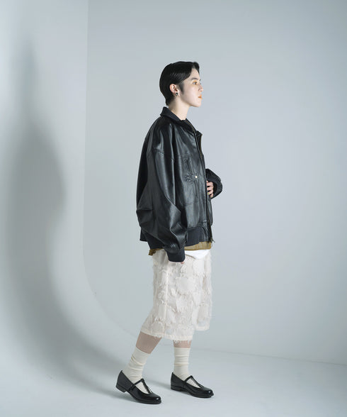 H167 / 着用サイズ: M*ブラック ニット:217632 ボトムス:217631