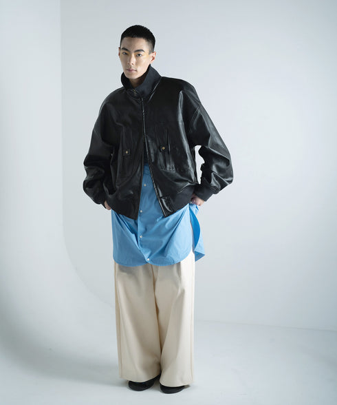 H178 / 着用サイズ: L*ブラック シャツ:217627 ボトムス:217634