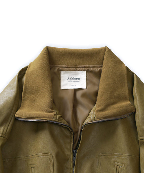 オリーブ/衿ぐり