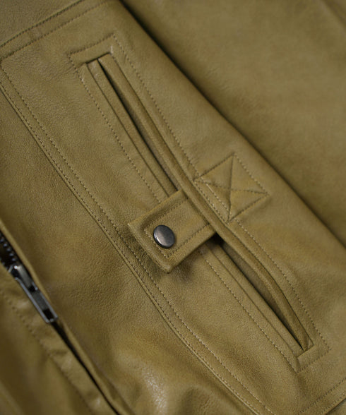 オリーブ/胸ポケット