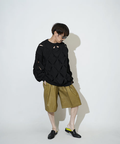 H163 / 着用サイズ: S*オリーブ ニット:217629