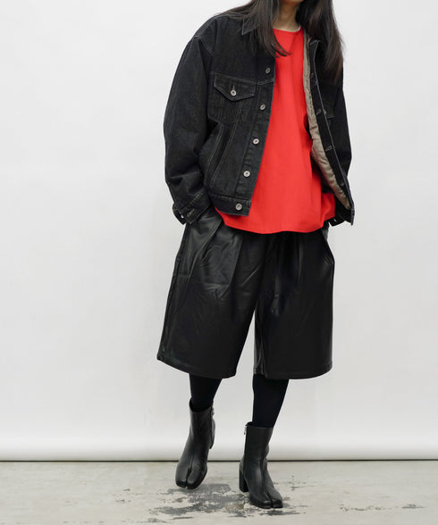 H177 / 着用サイズ:L ブラック 着用アウター:218710 着用トップス:217646