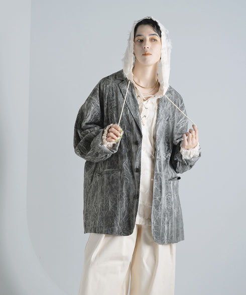 H167 / 着用サイズ: M*スミクロ トップス:217630 ボトムス:217634