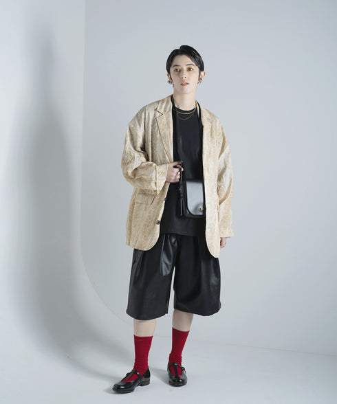 H167 / 着用サイズ: M*サンドベージュ シャツ:217627 ボトムス:217614