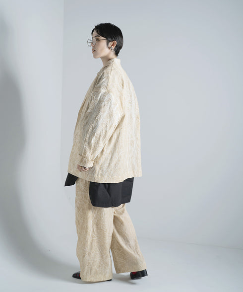H167 / 着用サイズ: M*サンドベージュ シャツ:217627 ボトムス:217614