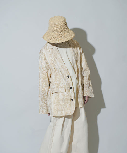 H163 / 着用サイズ: S*サンドべージュ トップス:217674 ボトムス:217634