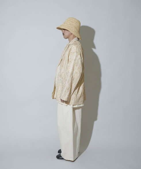 H163 / 着用サイズ: S*サンドべージュ トップス:217674 ボトムス:217634