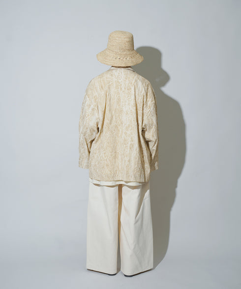 H163 / 着用サイズ: S*サンドべージュ トップス:217674 ボトムス:217634