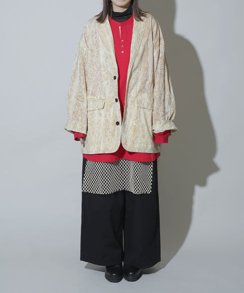 H158 / 着用サイズ: S*サンドベージュ トップス:217648 インナー:217732 ボトムス:217634