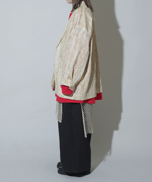 H158 / 着用サイズ: S*サンドベージュ トップス:217648 インナー:217732 ボトムス:217634