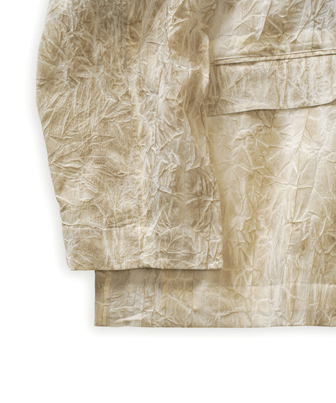 サンドベージュ裾/袖口/ポケット