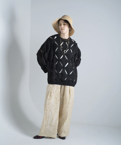 H167 / 着用サイズ: M*サンドベージュ ニット:217629