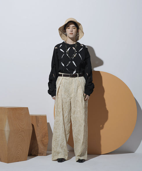 H167 / 着用サイズ: M*サンドベージュ ニット:217629