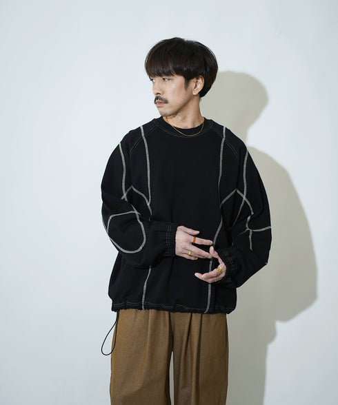 H163 / 着用サイズ:S ブラック 着用ボトムス:217647