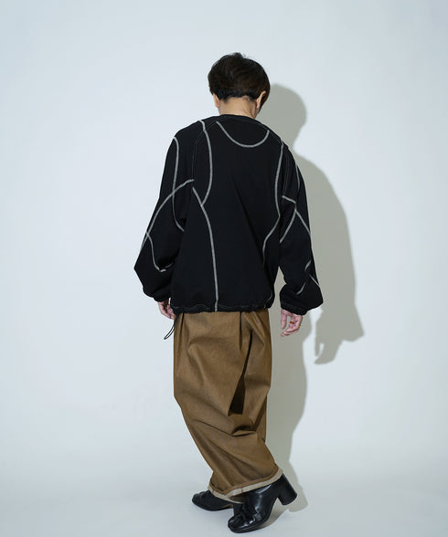 H163 / 着用サイズ:S ブラック 着用ボトムス:217647