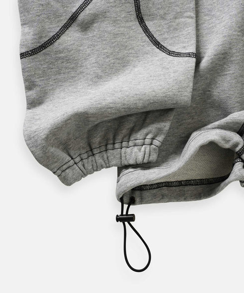 アッシュグレー袖口・裾