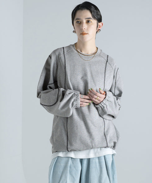 H167 / 着用サイズ: M*アッシュグレー インナー:217749 ボトムス:213778