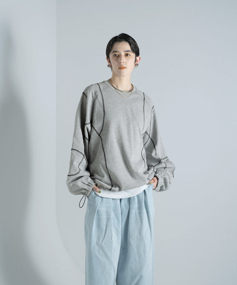 H167 / 着用サイズ: M*アッシュグレー インナー:217749 ボトムス:213778