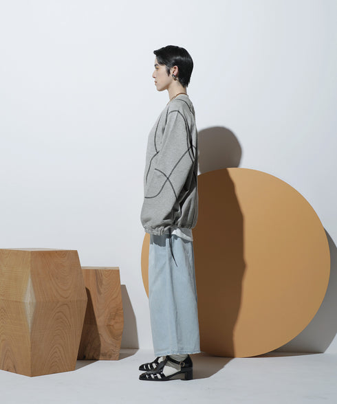 H167 / 着用サイズ:M アッシュグレー 着用ボトムス:213778