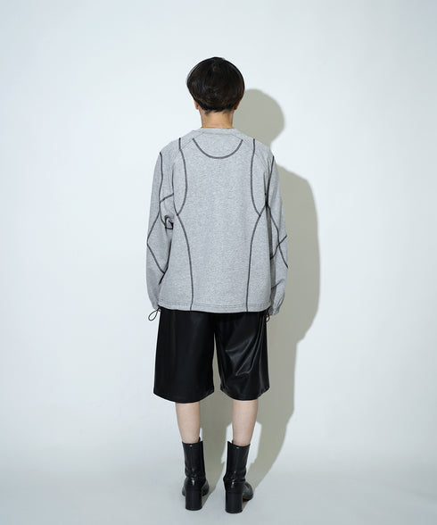 H163 / 着用サイズ:S アッシュグレー 着用ボトムス:217612