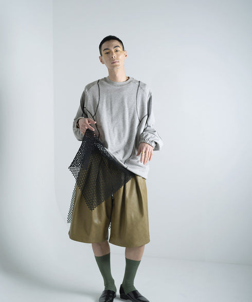 H178 / 着用サイズ: L*アッシュグレー インナー:217732 ボトムス:217612