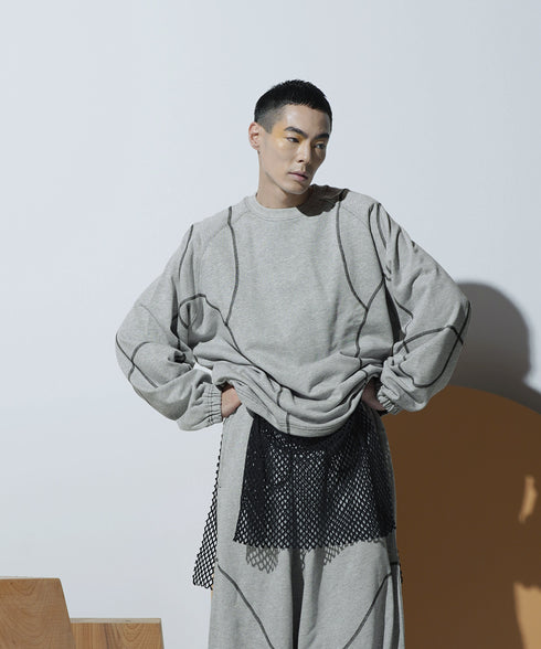 H178 / 着用サイズ:L アッシュグレー 着用ボトムス:217618