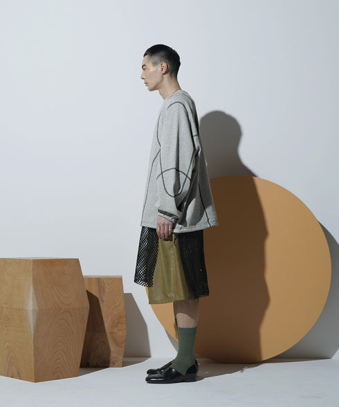 H178 / 着用サイズ:L アッシュグレー 着用ボトムス:217612