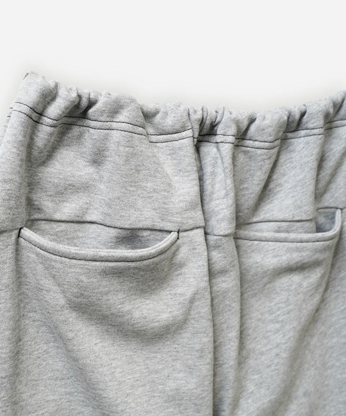 バイカラー シンメトリーステッチデザイン スウェットパンツ