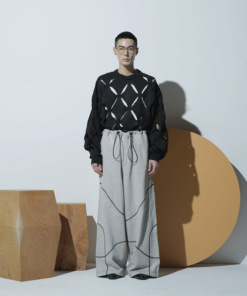 H178 / 着用サイズ: L*アッシュグレー ニット:217629