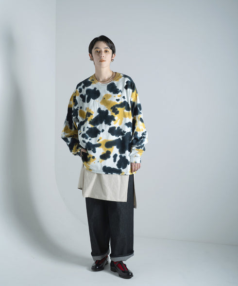 H167 / 着用サイズ: M*インディゴブルー トップス:217619 インナー:217732