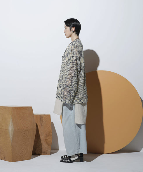 H167 / 着用サイズ: M*アイボリー インナー:217732 ボトムス:213778