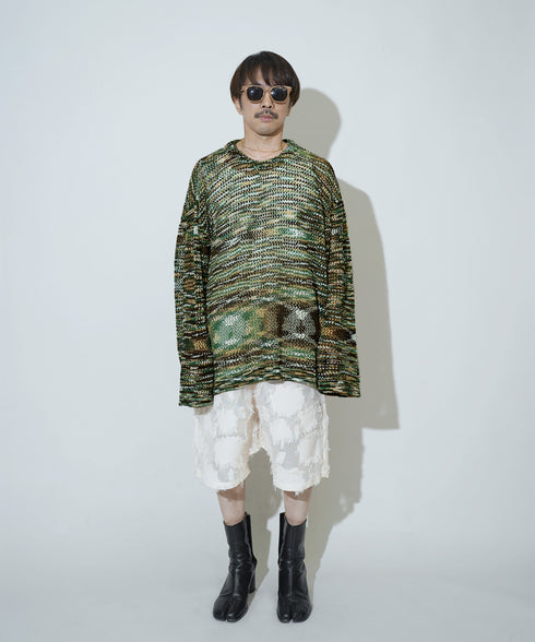 H163 / 着用サイズ: M*グリーン インナー:217732 ボトムス:217634