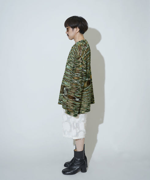 H163 / 着用サイズ: M*グリーン インナー:217732 ボトムス:217634