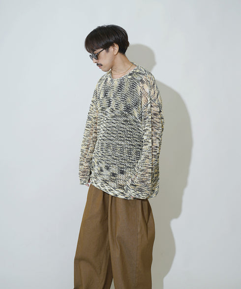 H163 / 着用サイズ:M アイボリー 着用ボトムス:217647