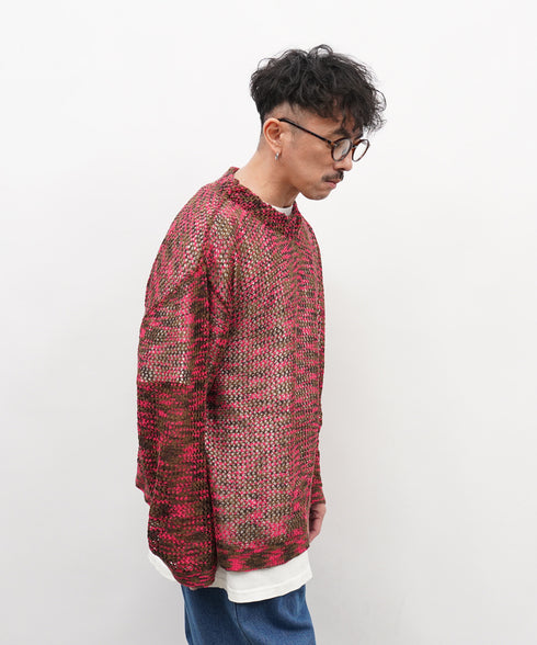 H163 / 着用サイズ:M ピンク 着用ボトムス:218708