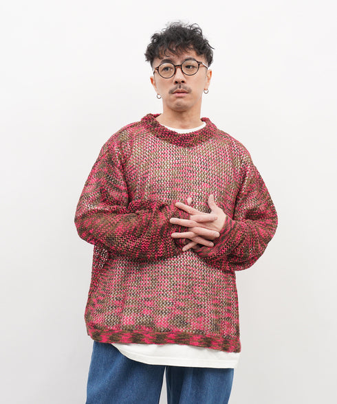 H163 / 着用サイズ:M ピンク 着用ボトムス:218708