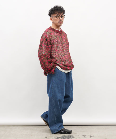 H163 / 着用サイズ:M ピンク 着用ボトムス:218708