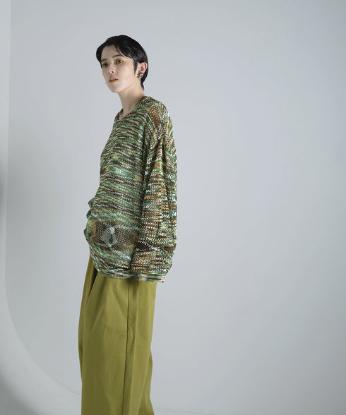 H167 / 着用サイズ:M グリーン 着用ボトムス:217634