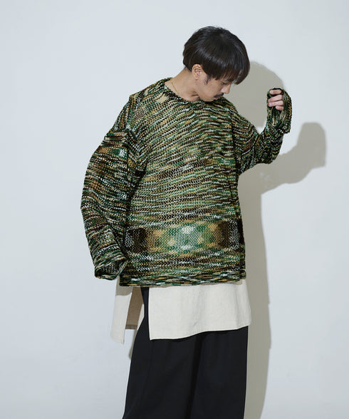 H163 / 着用サイズ:M グリーン