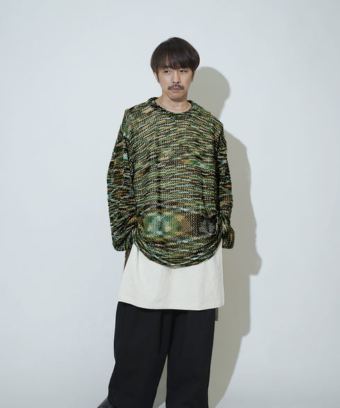 H163 / 着用サイズ:M グリーン