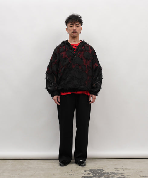 H163 / 着用サイズ:S ブラック 着用トップス:217646 着用ボトムス:218713