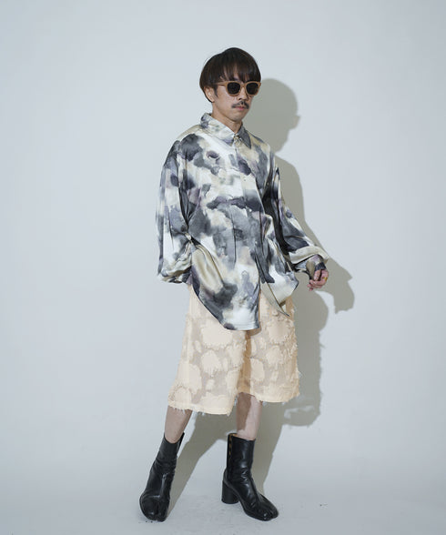 H163 / 着用サイズ: S*アイボリー シャツ:217621