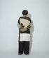 ローゲージ 透かし編み グラフィック L/S ニット